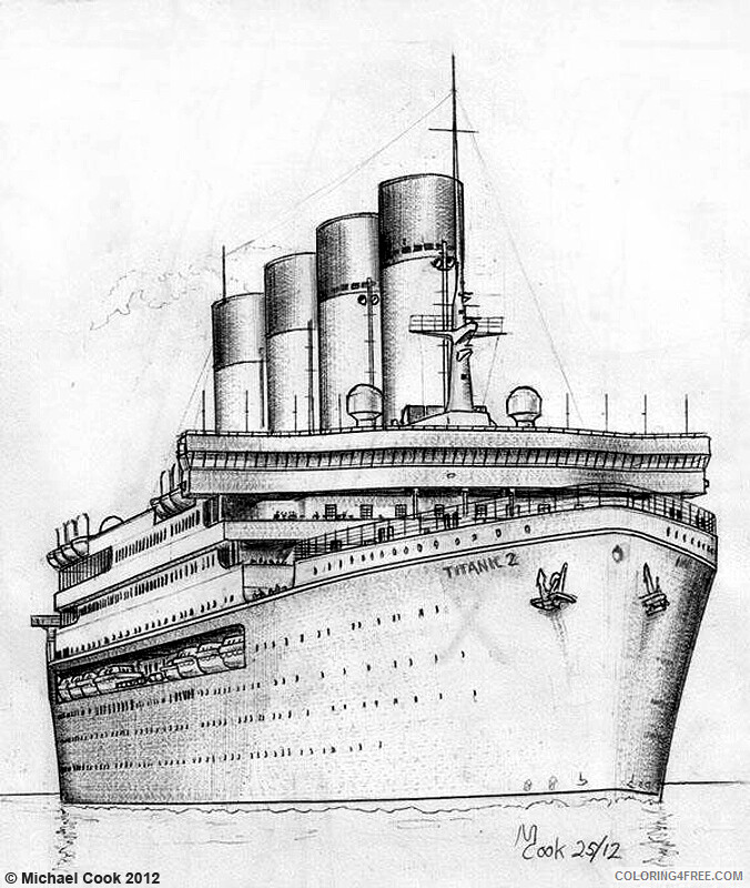 Titanic Coloring Pages Titanic Photos Printable 2021 5970 Coloring4free