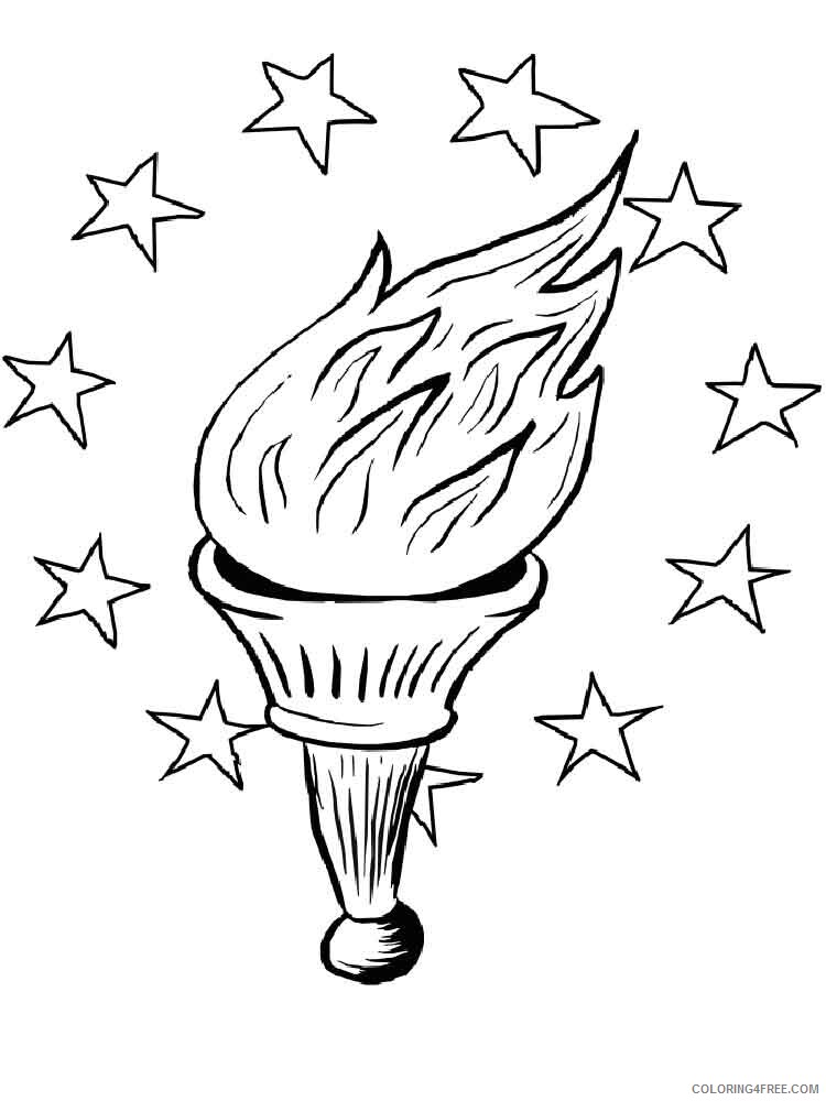 Torch Coloring Pages torch 3 Printable 2021 5977 Coloring4free