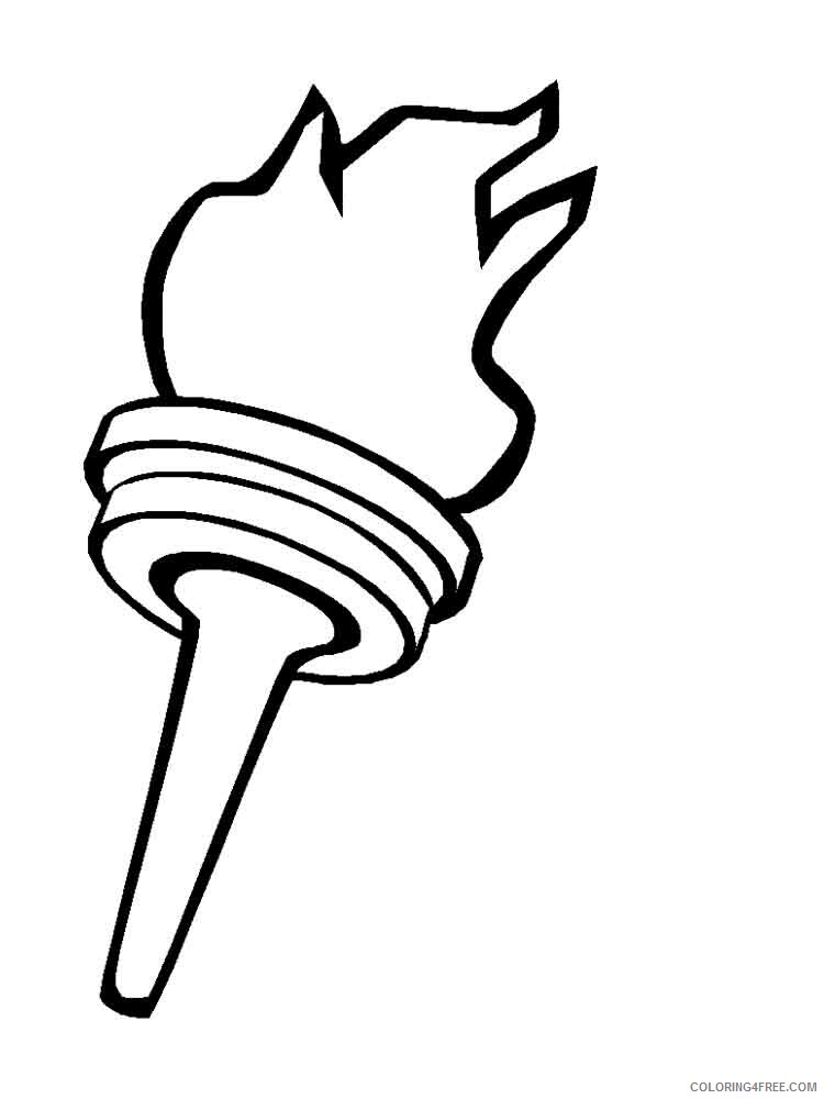 Torch Coloring Pages torch 8 Printable 2021 5979 Coloring4free