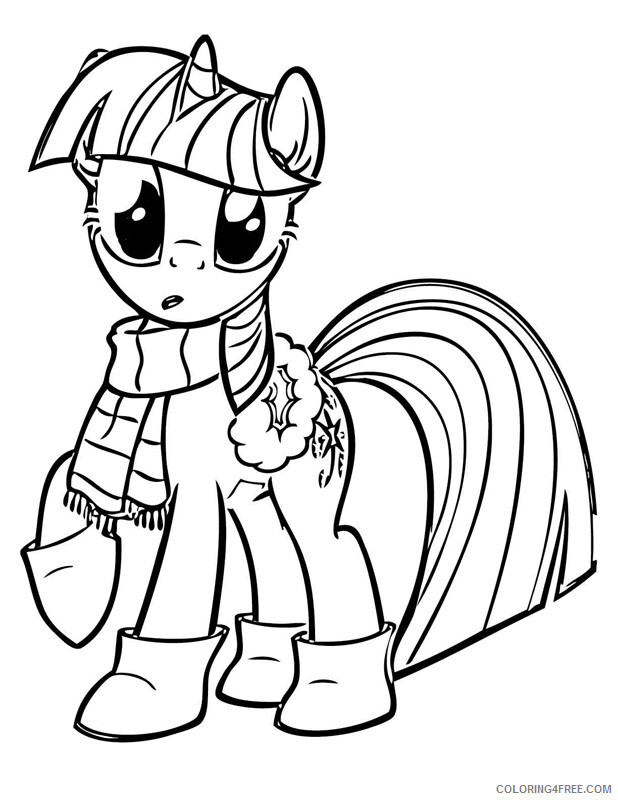 Twilight Sparkle Coloring Pages Cute Twilight Sparkle Printable 2021 5982 Coloring4free