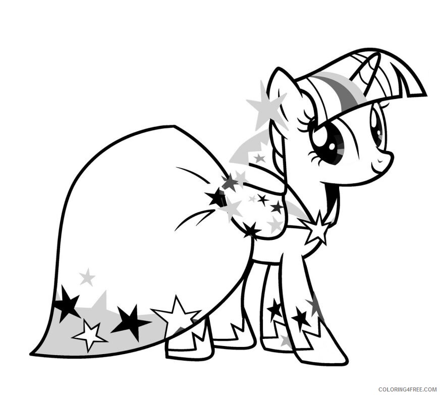Twilight Sparkle Coloring Pages Print Twilight Sparkle 1 Printable 2021 5986 Coloring4free