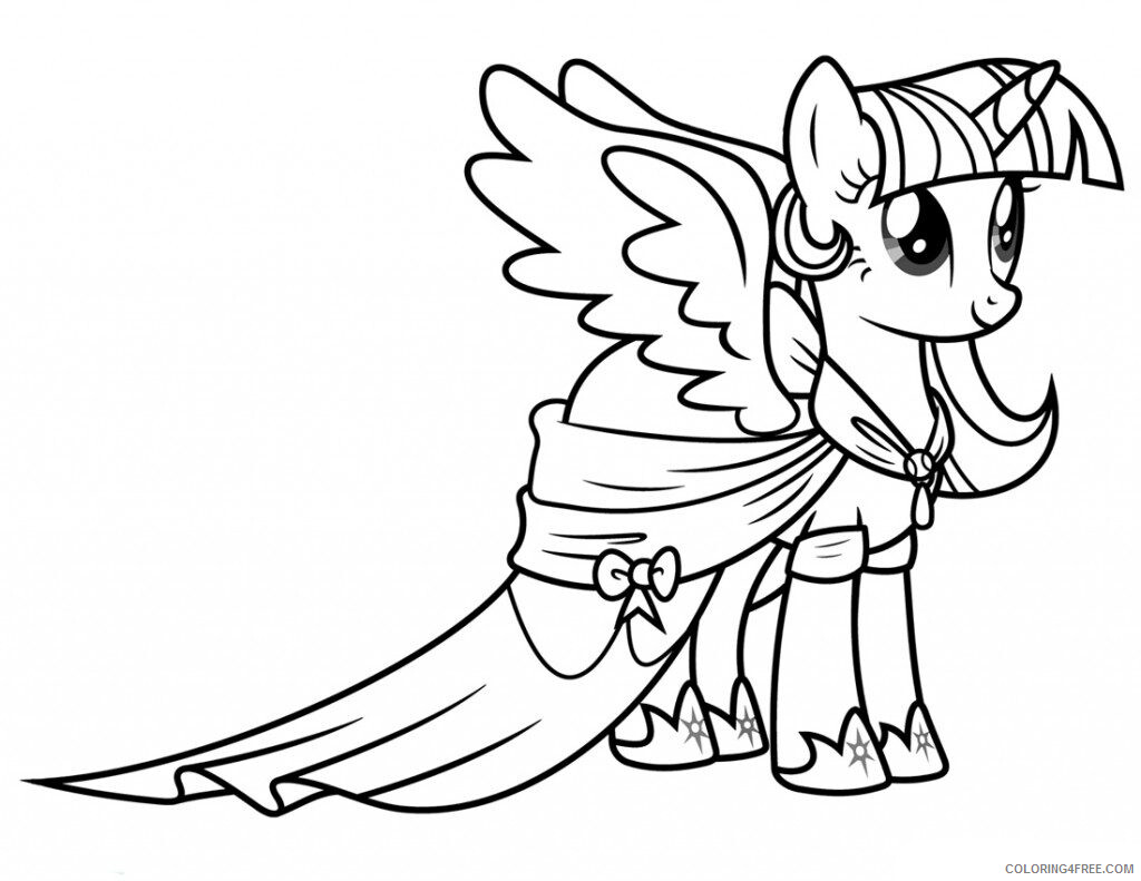 Twilight Sparkle Coloring Pages Print Twilight Sparkle Printable 2021 5985 Coloring4free