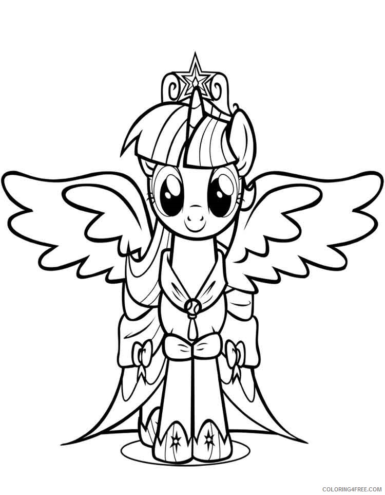 Twilight Sparkle Coloring Pages Twilight Sparkle 11 Printable 2021 5993 Coloring4free