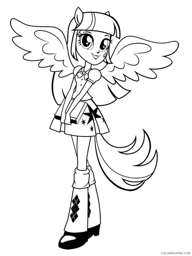 Twilight Sparkle Coloring Pages Twilight Sparkle 4 Printable 2021 5994 Coloring4free