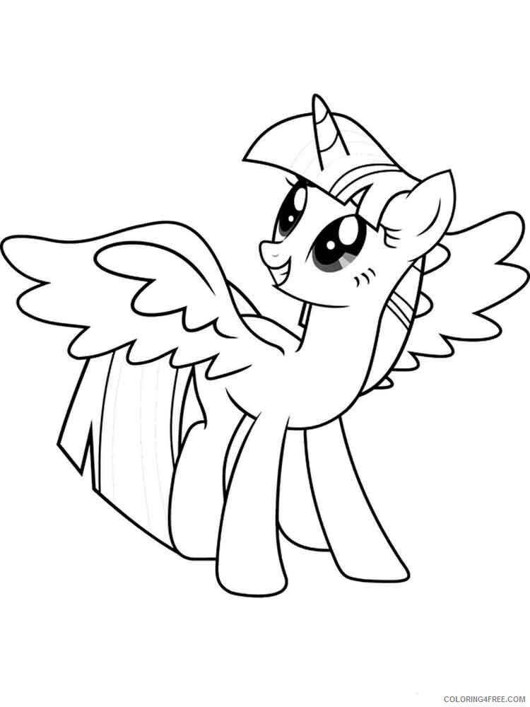 Twilight Sparkle Coloring Pages Twilight Sparkle 8 Printable 2021 5996 Coloring4free