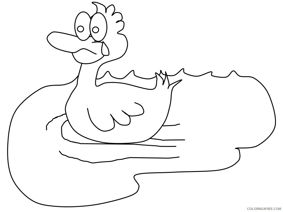 Ugly Duckling Coloring Pages 3 Printable 2021 6006 Coloring4free