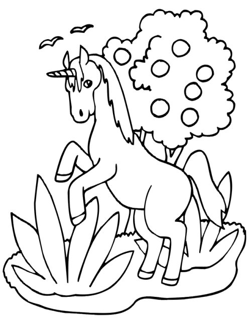 Unicorn Coloring Pages Baby Unicorn for Kids Printable 2021 6022 Coloring4free