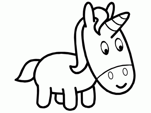 Unicorn Coloring Pages Easy Unicorn Printable 2021 6030 Coloring4free