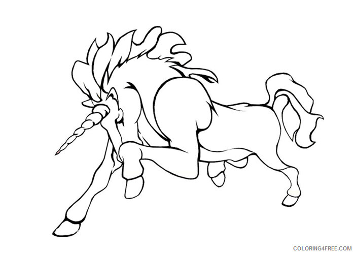Unicorn Coloring Pages Unicorn 2 Printable 2021 6069 Coloring4free