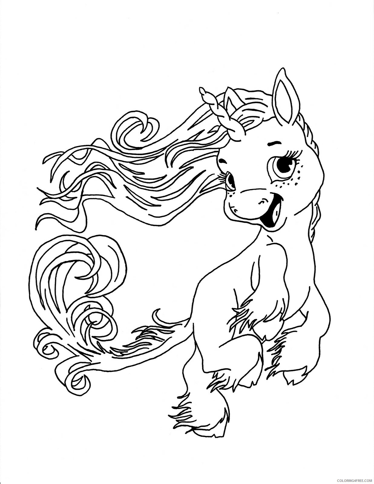 Unicorn Coloring Pages great free in prepossessing baby colouring Printable 2021 Coloring4free