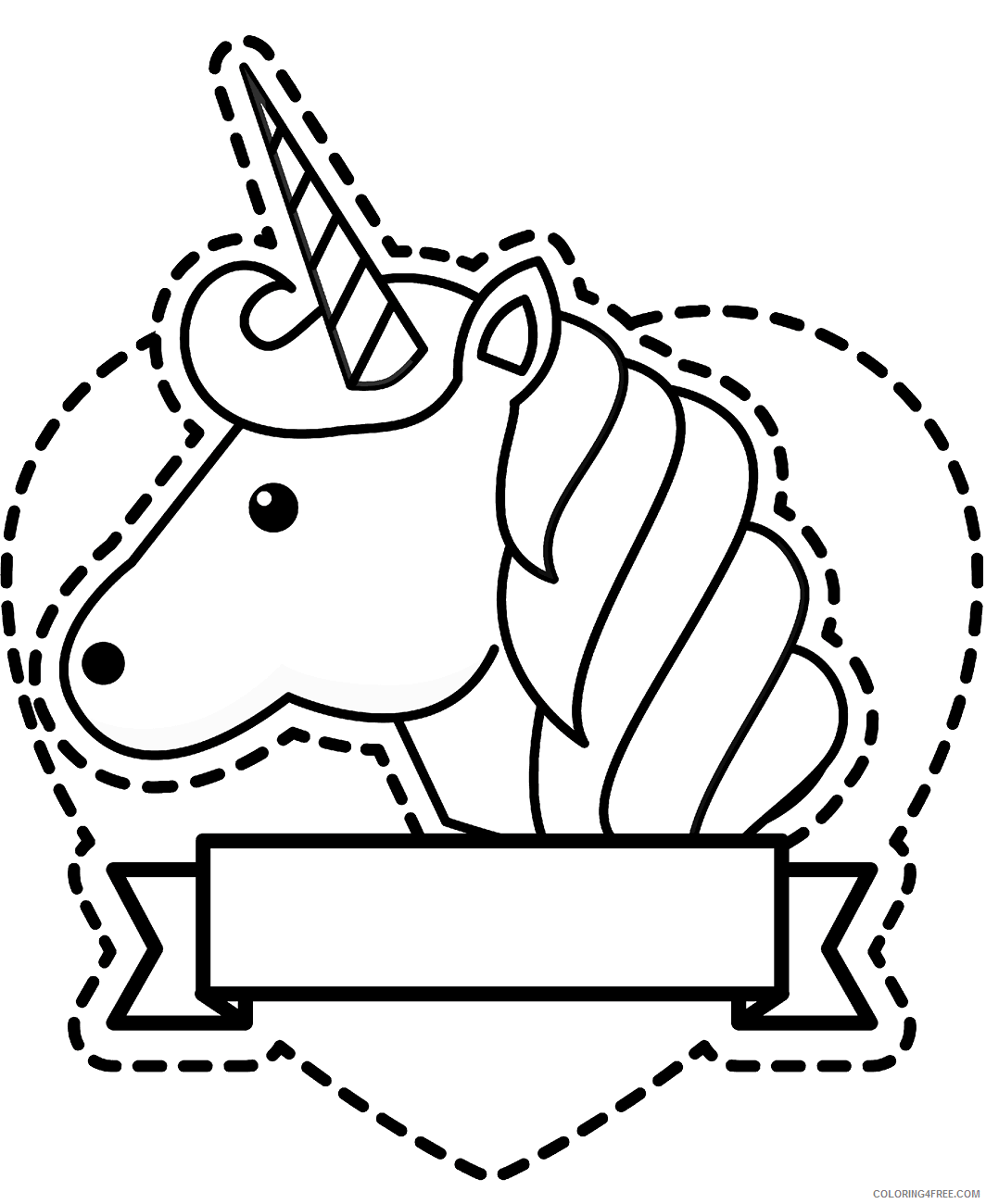 Unicorn Coloring Pages sticker_unicorn Printable 2021 6047 Coloring4free