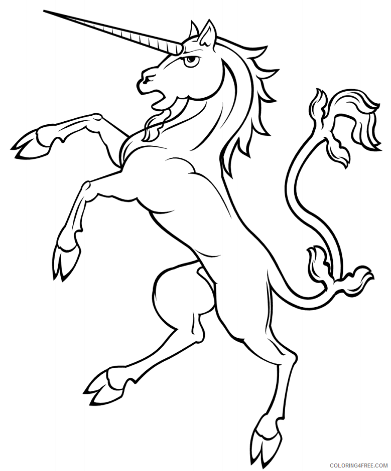 Unicorn Coloring Pages strong unicorn Printable 2021 6048 Coloring4free