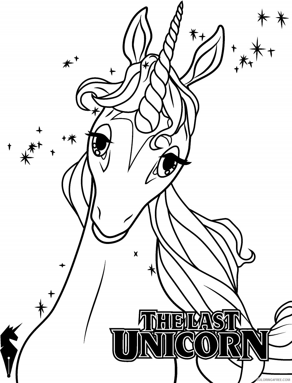 Unicorn Coloring Pages the_last_unicorn Printable 2021 6049 Coloring4free