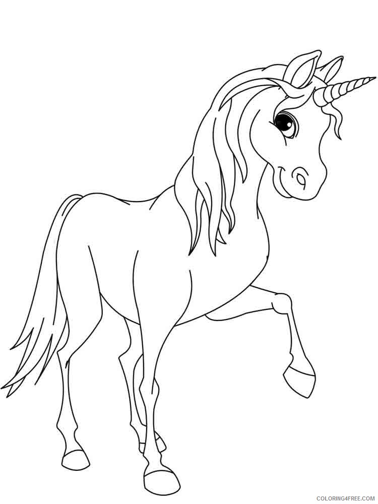 Unicorn Coloring Pages unicorn 2 Printable 2021 6073 Coloring4free