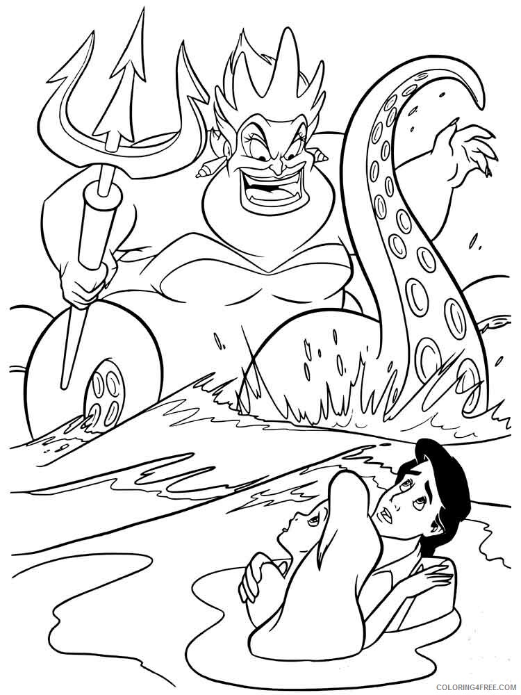 Ursula Coloring Pages ursula 7 Printable 2021 6091 Coloring4free