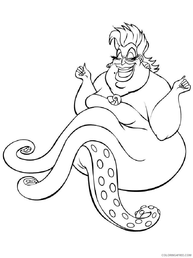 Ursula Coloring Pages ursula 8 Printable 2021 6092 Coloring4free