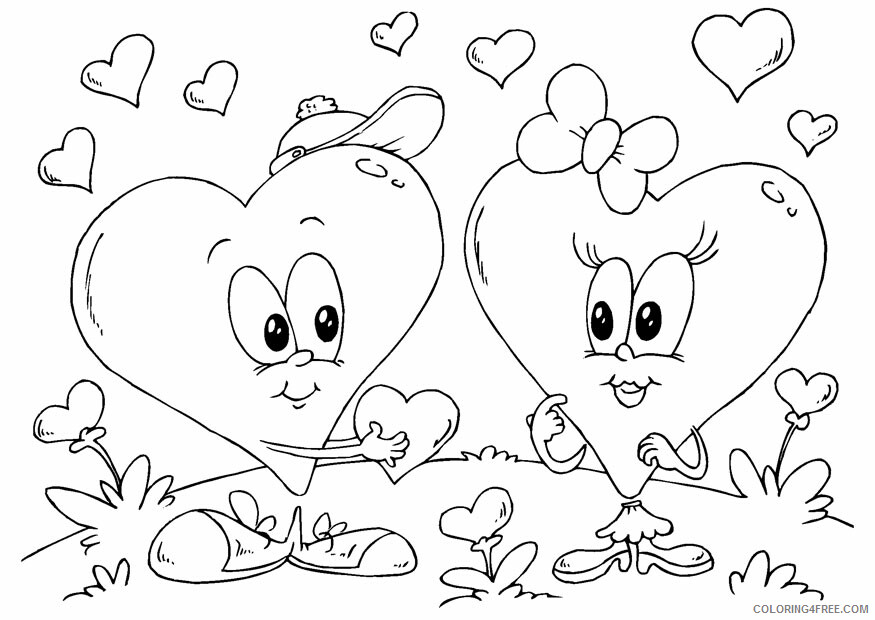 Valentine Heart Coloring Pages Valentine Heart 2 Printable 2021 6140 Coloring4free