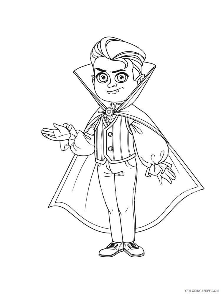 Vampire Coloring Pages Vampire 13 Printable 2021 6162 Coloring4free