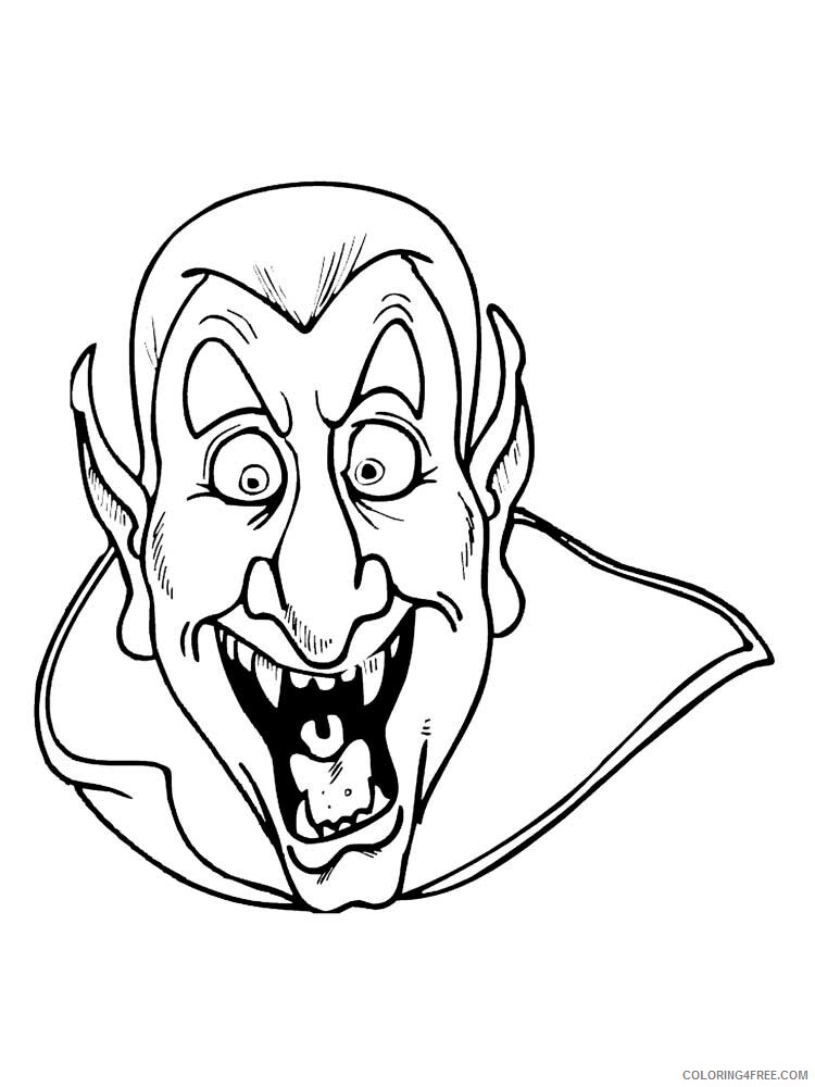 Vampire Coloring Pages Vampire 3 Printable 2021 6165 Coloring4free