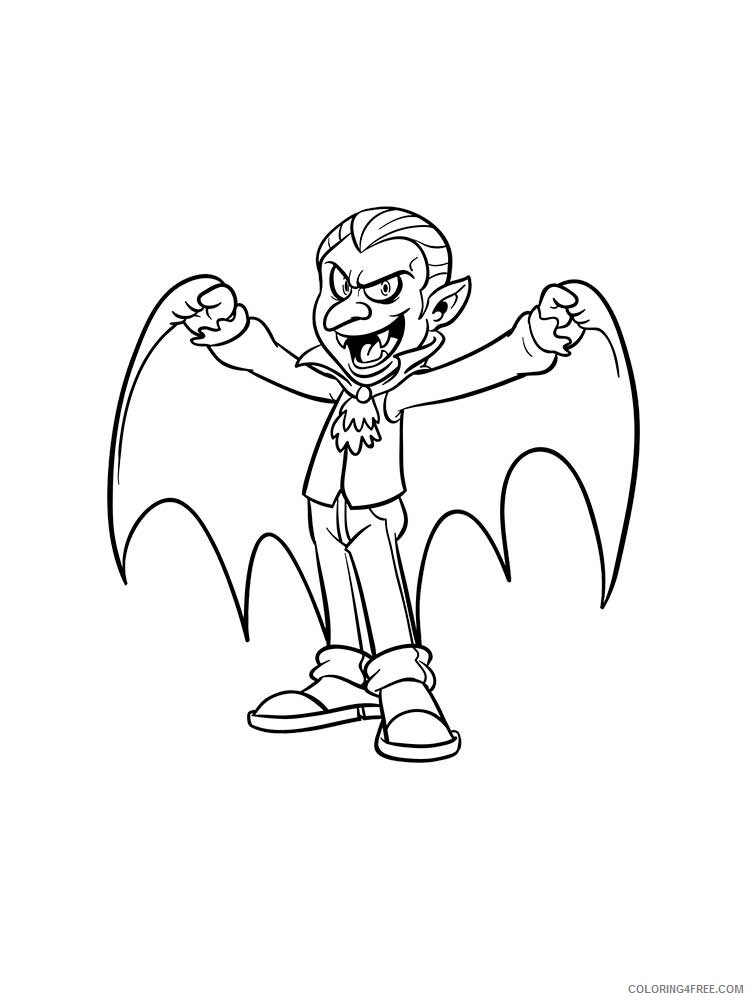 Vampire Coloring Pages Vampire 8 Printable 2021 6166 Coloring4free