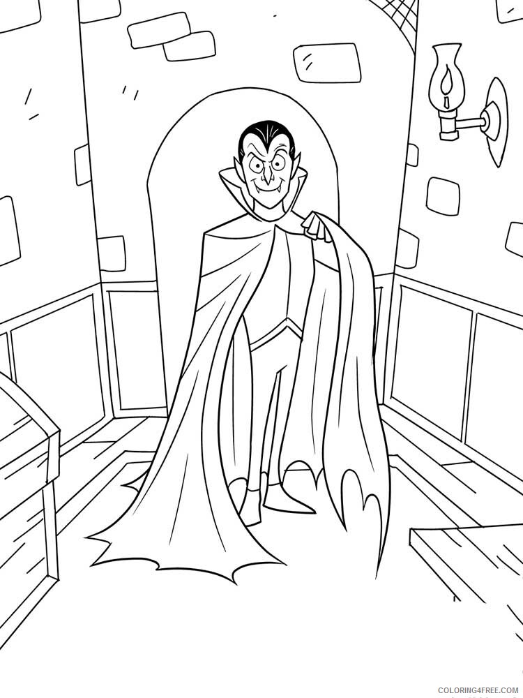 Vampire Coloring Pages Vampire 9 Printable 2021 6167 Coloring4free
