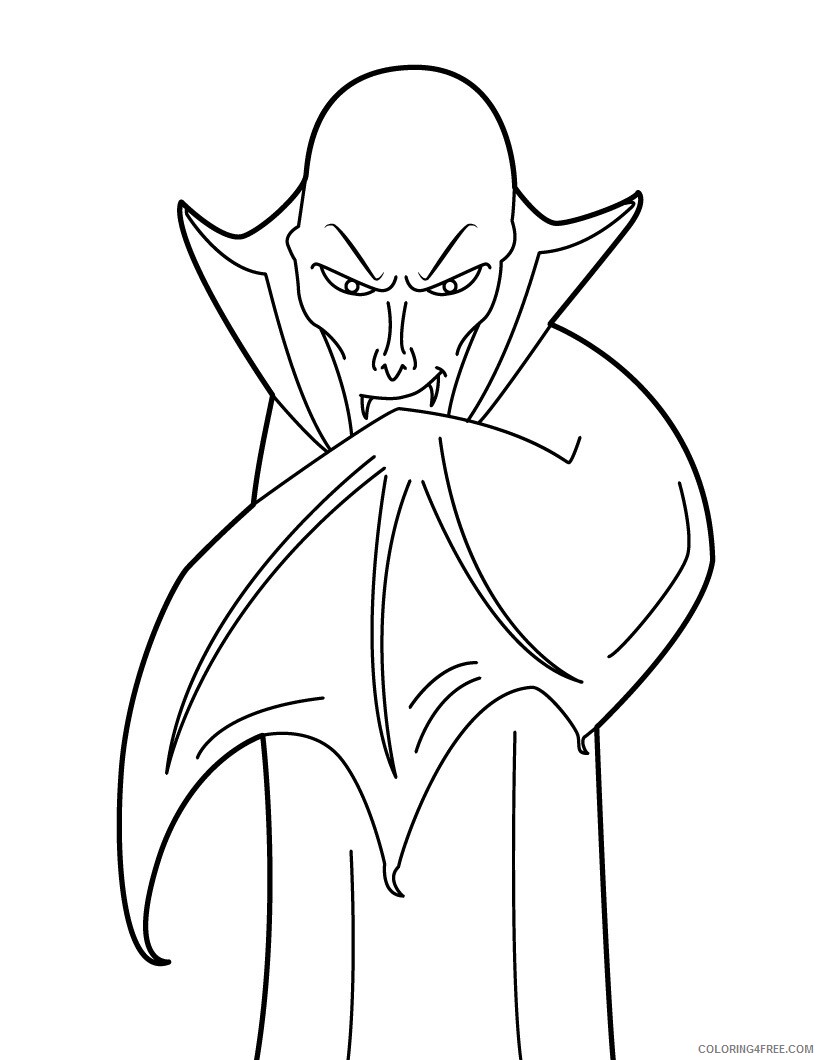 Vampire Coloring Pages Vampire For Kids Printable 2021 6168 Coloring4free