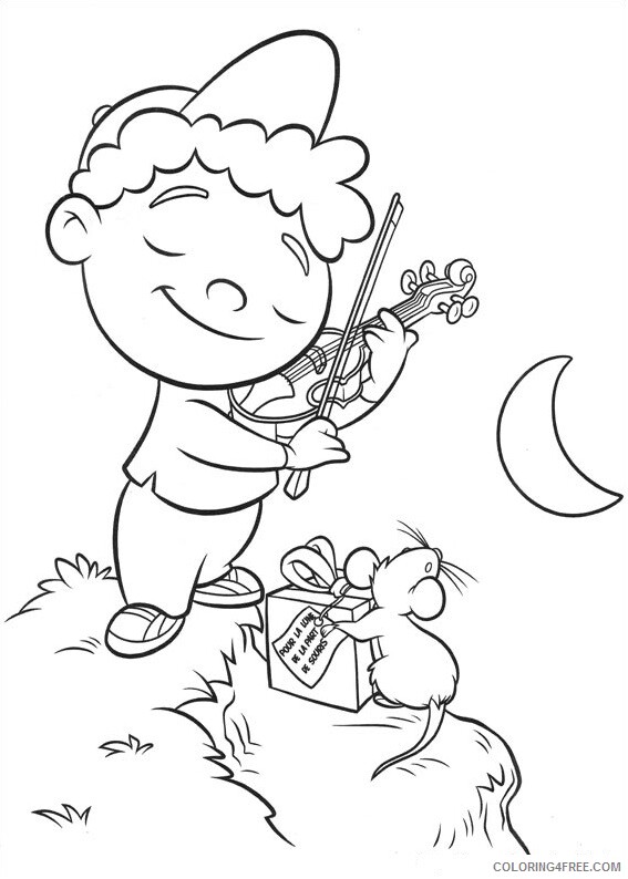 Violin Coloring Pages quincy playing violin Printable 2021 6212 Coloring4free