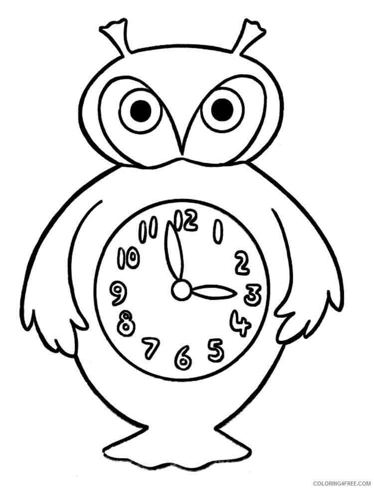Watch and Clock Coloring Pages Watch and Clock 5 Printable 2021 6232 Coloring4free