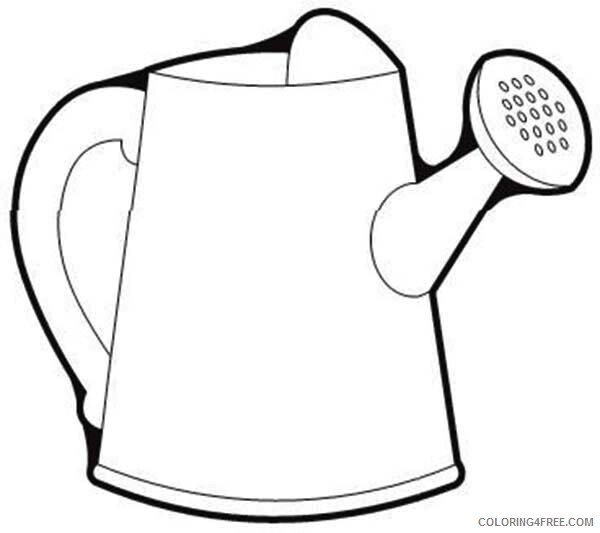 Watering Can Coloring Pages Picture of Watering Can Printable 2021 6240 Coloring4free