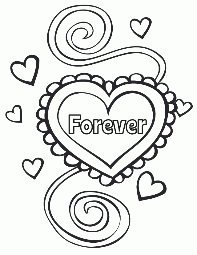 Wedding Coloring Pages Forever Wedding Printable 2021 6256 Coloring4free