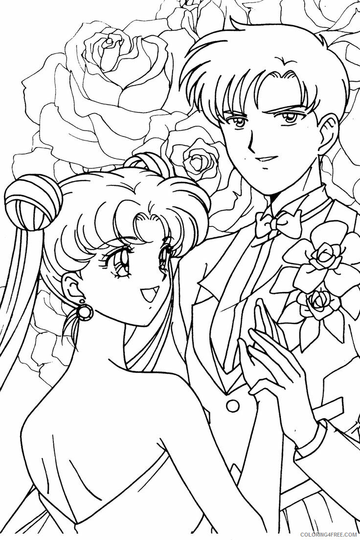 Wedding Coloring Pages Free Anime Wedding Printable 2021 6257 Coloring4free