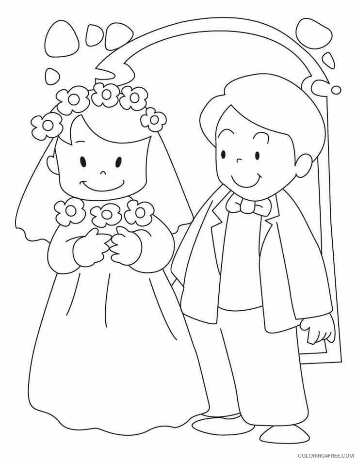 Wedding Coloring Pages Free Wedding Printable 2021 6259 Coloring4free