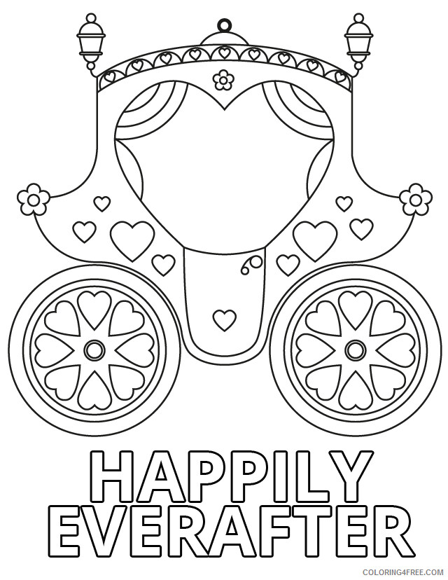 Wedding Coloring Pages Happily Everafter Wedding Printable 2021 6260 Coloring4free