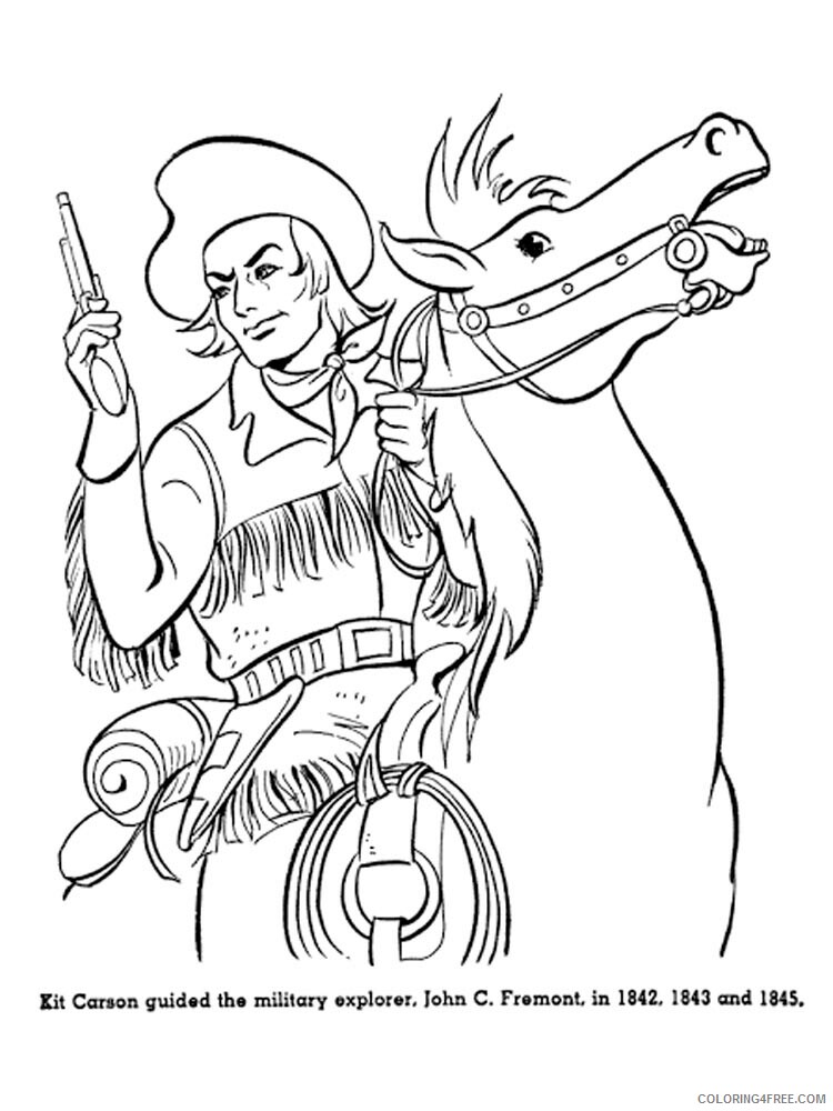 Wild West Coloring Pages Wild West 12 Printable 2021 6280 Coloring4free