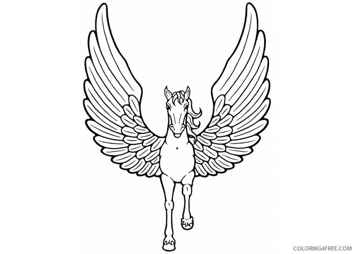 Winged Unicorn Coloring Pages Unicorn for kids 3 Printable 2021 6298 Coloring4free
