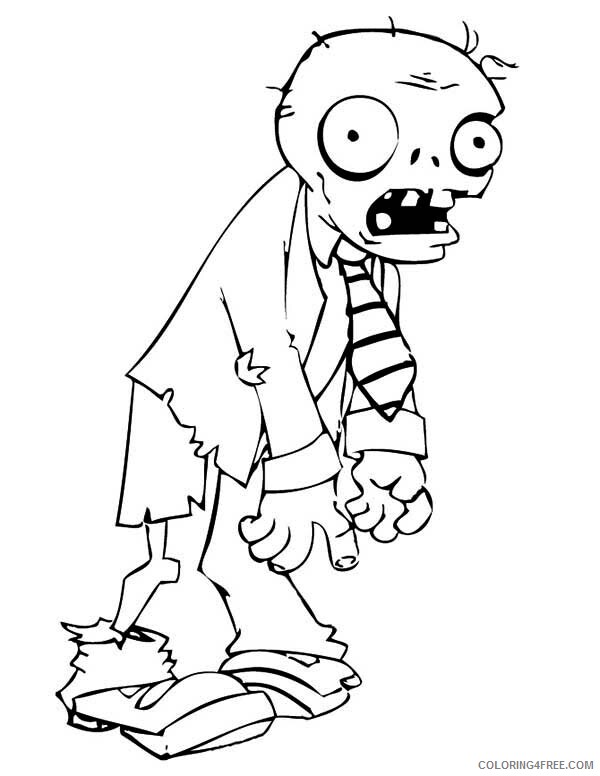 Zombie Coloring Pages Zombie Printable 2021 6381 Coloring4free