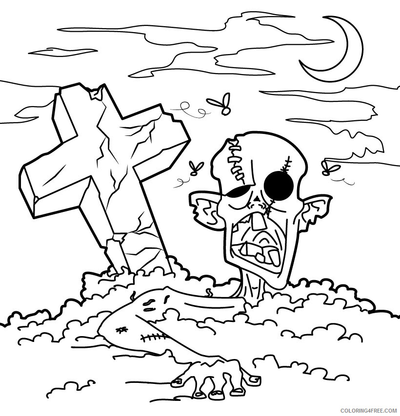 Zombie Coloring Pages Zombie Sheets Free Download Printable 2021 6383 Coloring4free