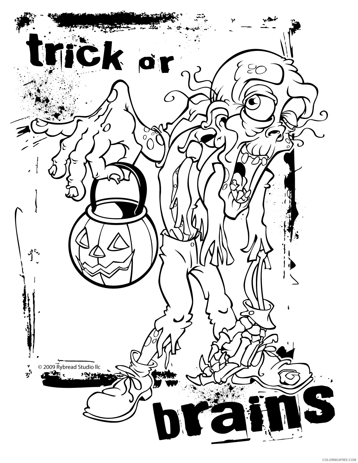 Zombie Coloring Pages Zombie to Print Printable 2021 6382 Coloring4free