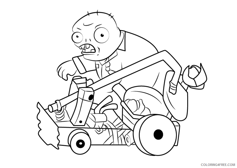 Zombie Coloring Pages catapult zombie Printable 2021 6362 Coloring4free