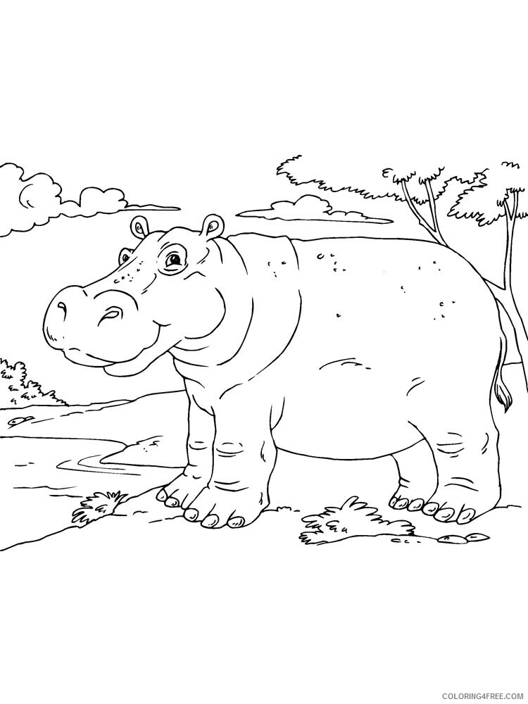 African Animals Coloring Pages Animal Printable Sheets African animals 2021 0004 Coloring4free