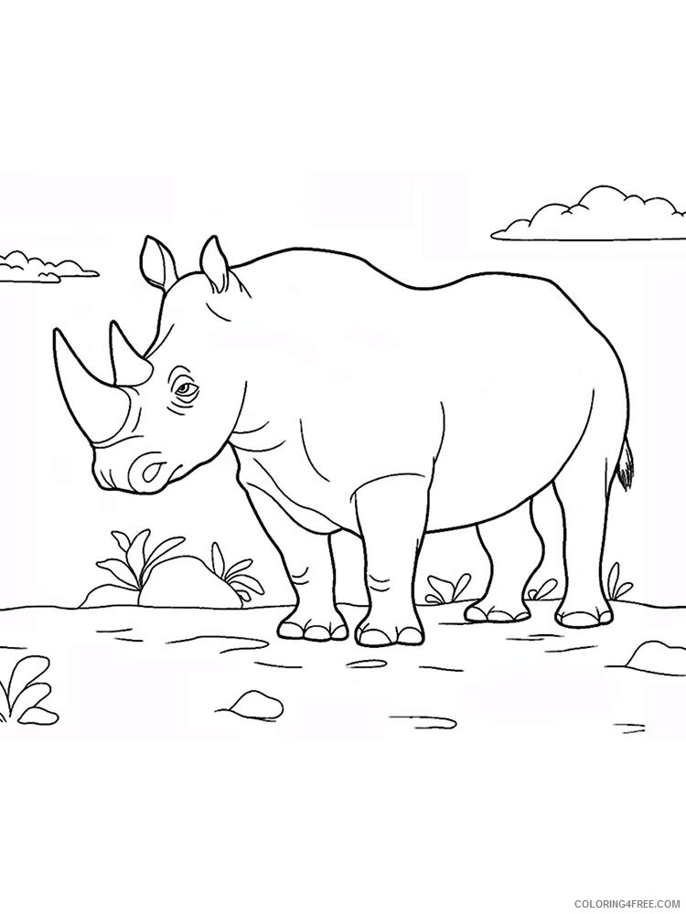 African Animals Coloring Pages Animal Printable Sheets African animals 2021 0006 Coloring4free
