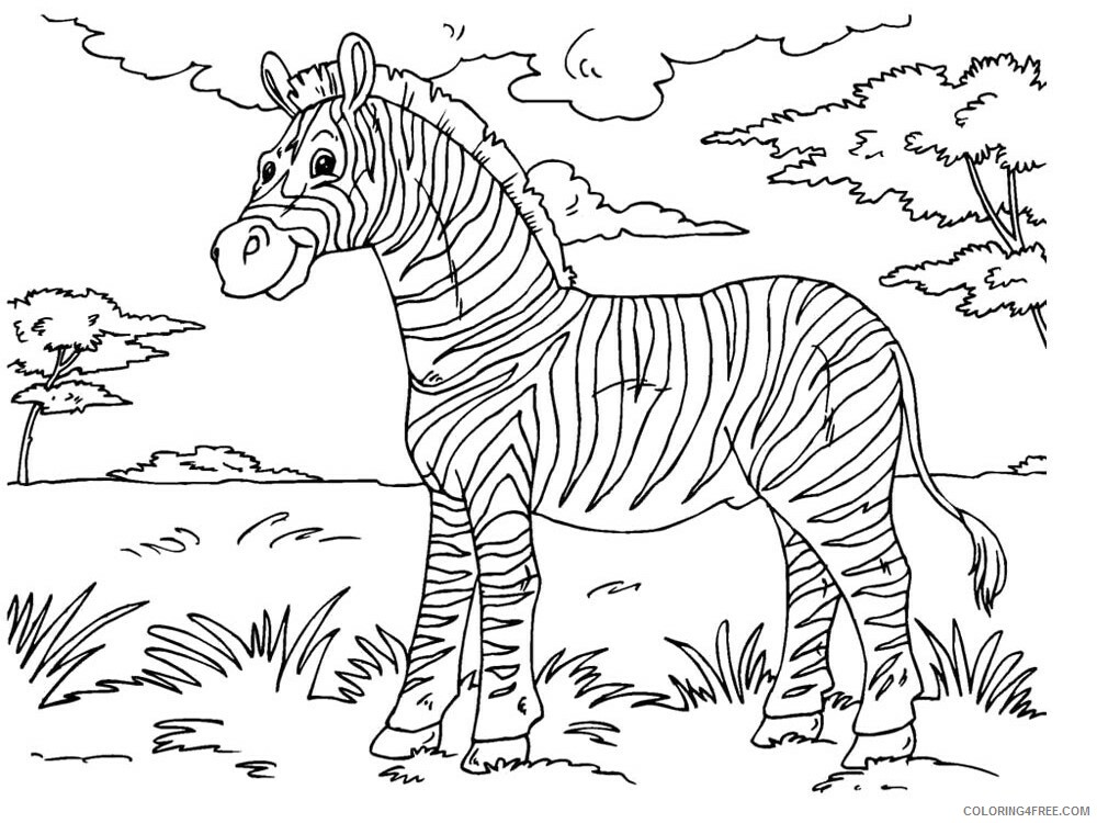 African Animals Coloring Pages Animal Printable Sheets African animals 2021 0013 Coloring4free