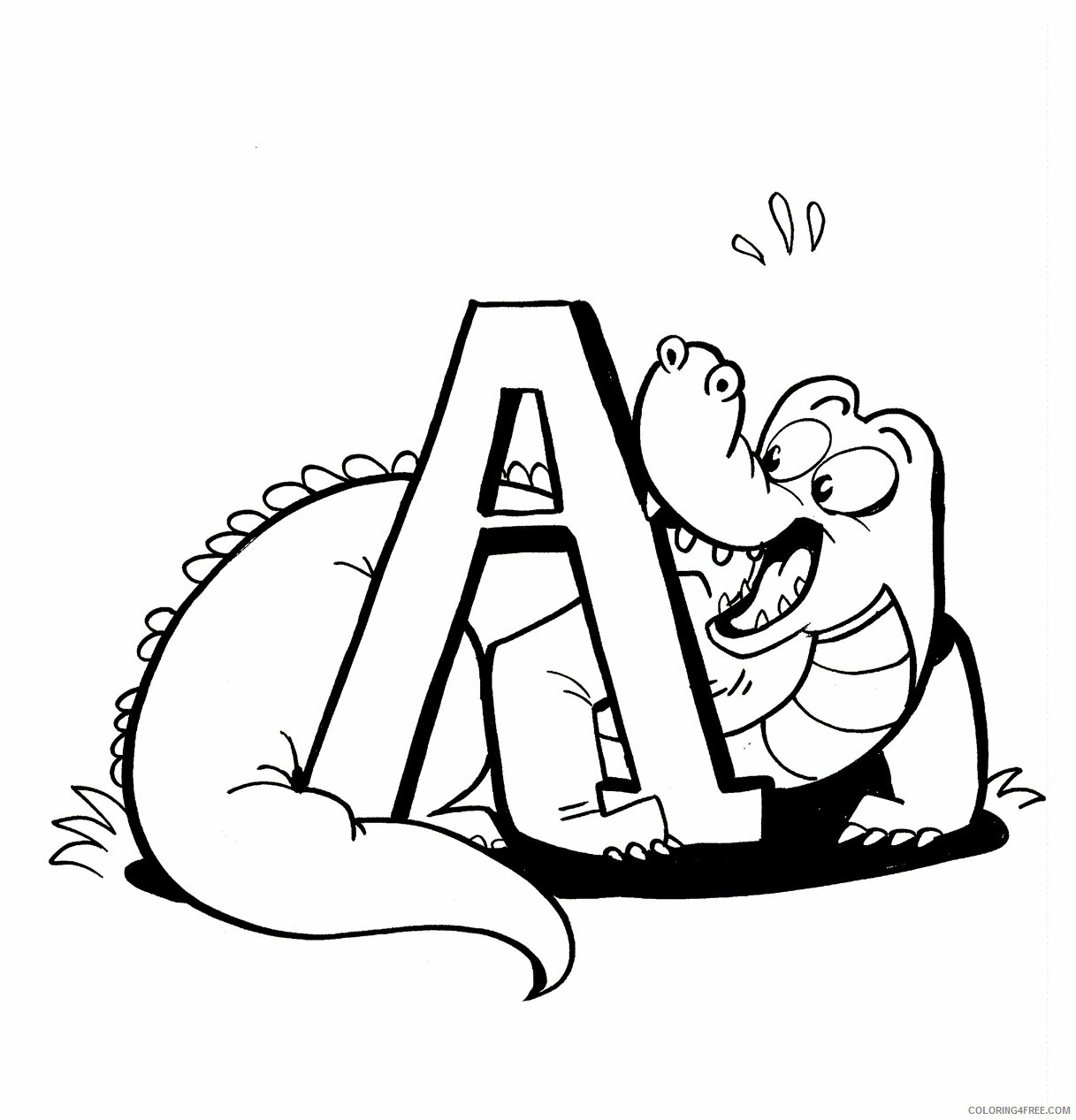 Alligator Coloring Pages Animal Printable Sheets Alligator 2021 0056 Coloring4free