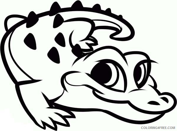 Alligator Coloring Pages Animal Printable Sheets baby alligator 2021 0060 Coloring4free