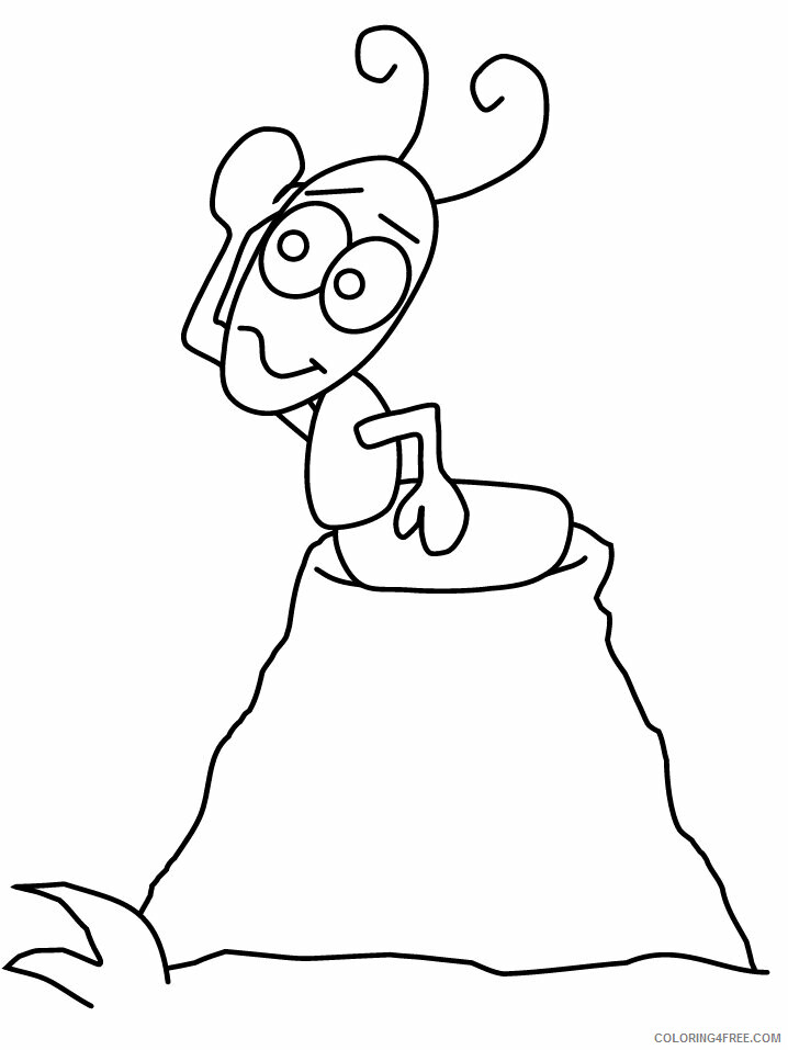 Ants Coloring Pages Animal Printable Sheets ant4 2021 0098 Coloring4free