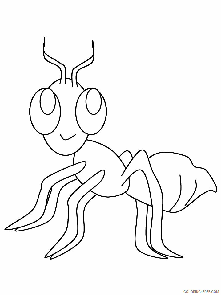 Ants Coloring Pages Animal Printable Sheets ant5 2021 0099 Coloring4free