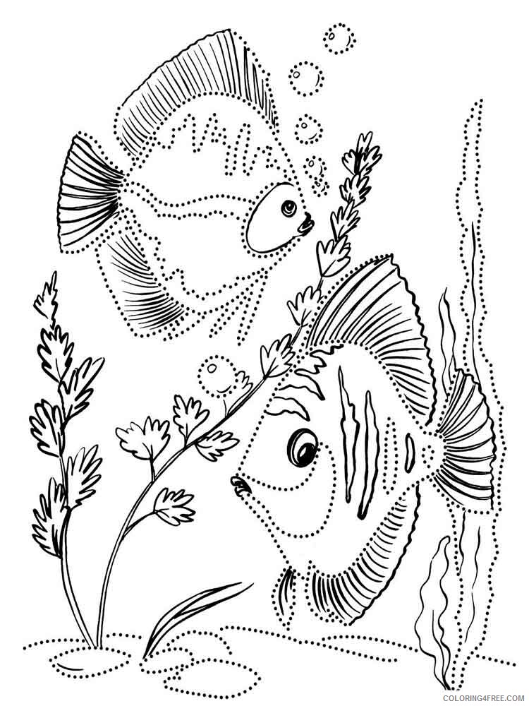 Aquarium Fish Coloring Pages Animal Printable Sheets Aquarium Fish 1 2021 0111 Coloring4free