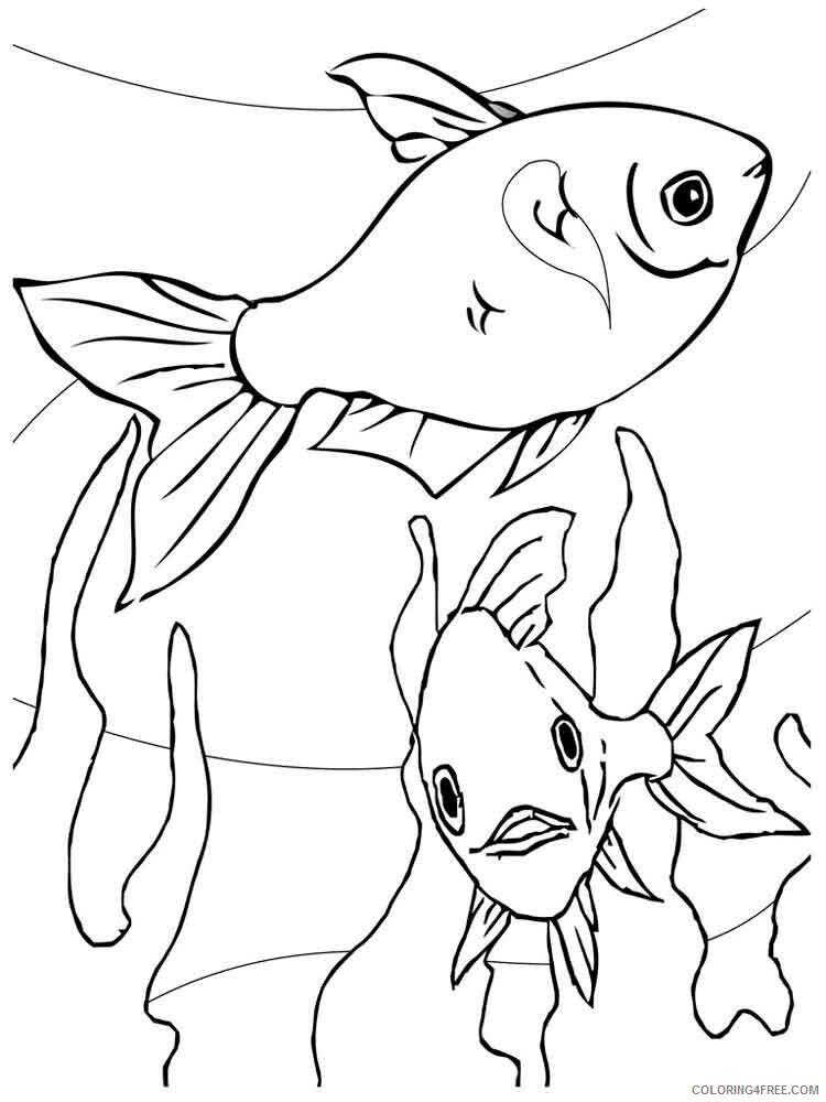 Aquarium Fish Coloring Pages Animal Printable Sheets Aquarium Fish 5 2021 0118 Coloring4free