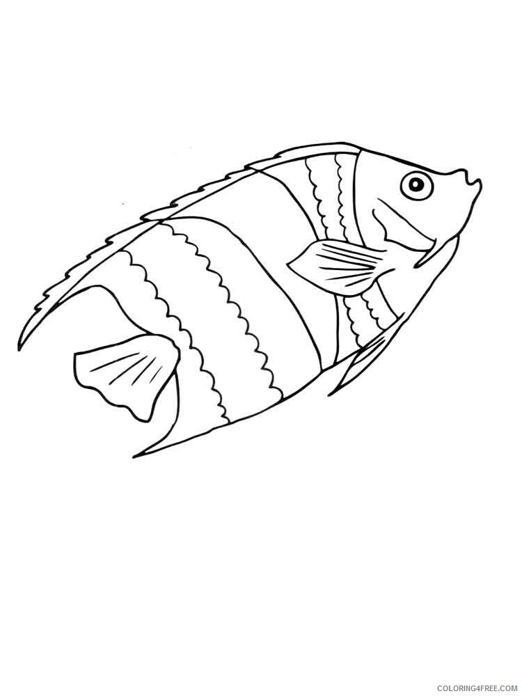 Aquarium Fish Coloring Pages Animal Printable Sheets Aquarium Fish 7 2021 0119 Coloring4free
