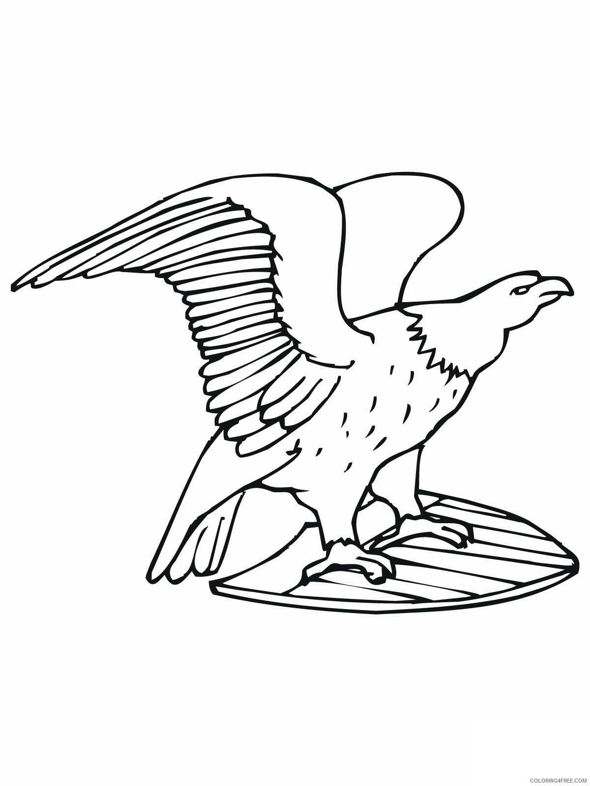 Bald Eagle Coloring Pages Animal Printable Sheets Free Bald Eagle 2021 0176 Coloring4free